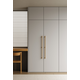 Deurgreep enkel BROOKLYN BIG BA448 L466 aluminium geborsteld brons